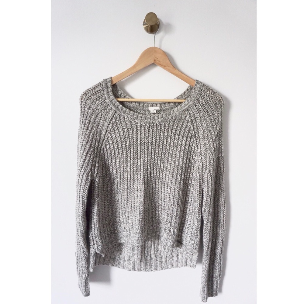 Heavy Knit Gray Sweater